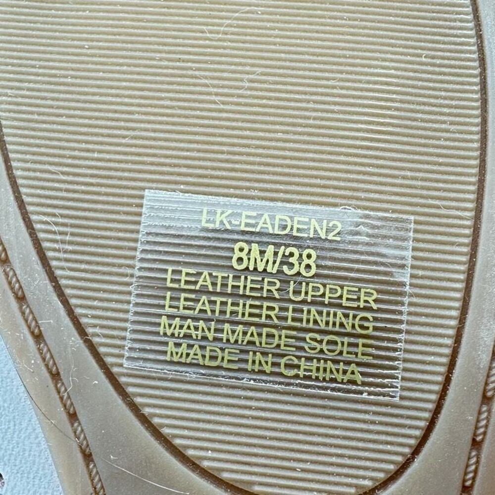 Lucky Brand Pale Pink Perforated Leather Ballet Flats‎ Women's 8M Memory Foam - Picture 7 of 8